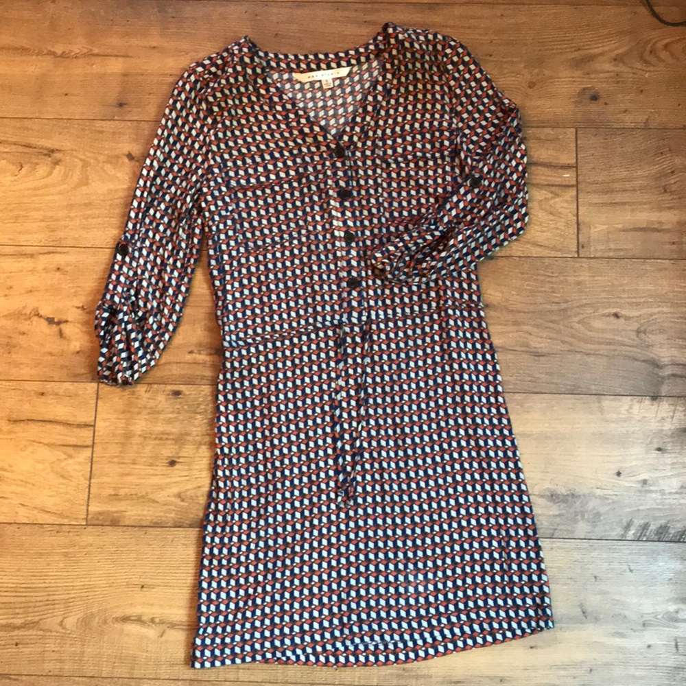 Max Studio Printed long sleeve dress